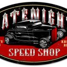 LATENITE SPEED SHOP HEAVY METAL OVAL SIGN