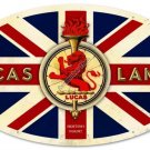 LUCAS LAMPS KING OF THE ROAD HEAVY METAL SIGN