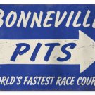 BONNEVILLE PITS RACE COURSE HEAVY METAL SIGN