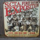 S.C.T.A. FIRST HOT ROD EXPOSITION Heavy Metal Sign S.C.T.A. FIRST HOT ROD EXPOSITION Heavy Metal Sign