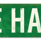 RIDE HARD RD HEAVY METAL SIGN GREEN WHITE RIDE HARD RD HEAVY METAL SIGN GREEN WHITE