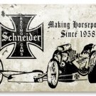 Schneider Racing Cams heavy metal sign auto garage Schneider Racing Cams heavy metal sign auto garage