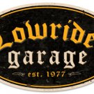 Lowrider Parts & Service Heavy Oval Metal Sign
