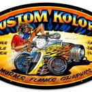 KUSTOM COLORS large oval metal sign KUSTOM COLORS large oval metal sign