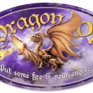 DRAGON OIL large oval metal sign DRAGON OIL large oval metal sign
