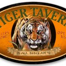 TIGER TAVERN large oval metal sign TIGER TAVERN large oval metal sign