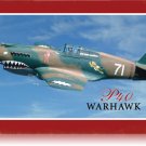Flying Tigers Fighter Warhawk P-140 Heavy Metal Sign