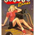 Lucky Lanes Bowling Alley HEAVY METAL SIGN
