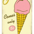 Ice Cream Five Cents HEAVY METAL DINER SIGN Ice Cream Five Cents HEAVY METAL DINER SIGN