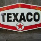 TEXACO HEXAGON DIE CUT HEAVY METAL SIGN