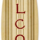 Welcome Surfboard Shaped metal sign BEACH