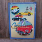 CHEVROLET CORVETTE COLLAGE TIN SIGN