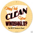 Clean Windshield heavy metal sign