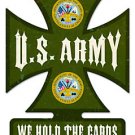 U.S. ARMY Iron Cross shaped metal sign U.S. ARMY Iron Cross shaped metal sign