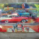 INSIDE DINER VIEW FIFTIES HEAVY STEEL SIGN