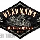 Deadmans Biker Club heavy metal sign Deadmans Biker Club heavy metal sign