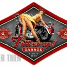 Last Stop Bike Garage heavy metal sign