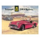 TRIUMPH TR3 SPORTS CAR TIN SIGN