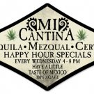Mi Cantina mexican bar diamond shaped metal sign Mi Cantina mexican bar diamond shaped metal sign