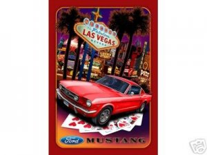 MUSTANG LAS VEGAS TIN SIGN