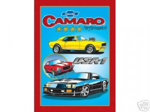 CHEVROLET CAMARO TIN SIGN