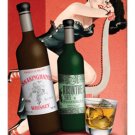 Liquor Wetting Your Whistle heavy metal sign
