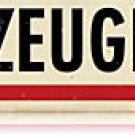 FLUGZEUGHALLE airplane hangar German Heavy Metal Sign