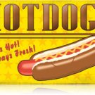 Hot Dogs always fresh & hot HEAVY METAL SIGN