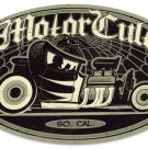 MOTORCULT SO CAL oval metal sign black white MOTORCULT SO CAL oval metal sign black white