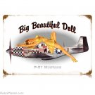 P-51 Mustang Aircraft Big Beautiful Doll Sign