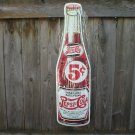 PEPSI BOTTLE DIE CUT METAL SIGN