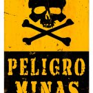 Peligro Minas Heavy Metal Danger Mines Sign