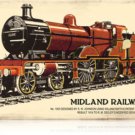 Midland Railway railroad Heavy Metal Sign