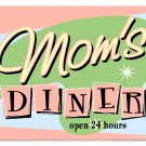 Moms Diner Heavy Metal Sign