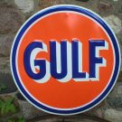 Gulf Gas 24" TIN SIGN blue orange Gulf Gas 24" TIN SIGN blue orange