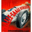 Halle Saale Schleife HEAVY METAL SIGN red