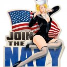 JOIN THE NAVY Heavy Diecut Metal Sign