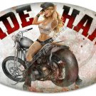 RIDE HARD Heavy Metal Motorcycle Sign RIDE HARD Heavy Metal Motorcycle Sign