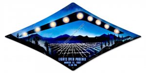 Lights Over Phoenix Heavy Metal Sign