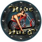 RIDE HARD MOTORCYCLE ROUND CLOCK RIDE HARD MOTORCYCLE ROUND CLOCK