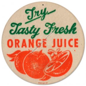 ORANGE JUICE Heavy Metal Sign