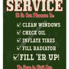FRIENDLY NEIGHBORHOOD SERVICE Heavy Metal Sign