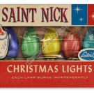 ST NICK CHRISTMAS LIGHTS Heavy Metal Sign ST NICK CHRISTMAS LIGHTS Heavy Metal Sign