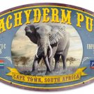 PACHYDERM PUB Heavy Oval Metal Sign