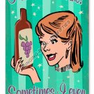 I COOK WITH WINE Heavy Metal Sign I COOK WITH WINE Heavy Metal Sign