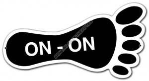 ON-ON FOOT Heavy Metal Sign