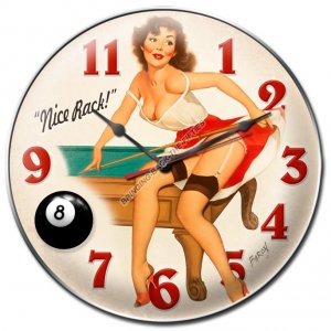 NICE RACK ROUND CLOCK