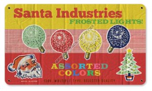 FROSTED LIGHTS HEAVY METAL SIGN