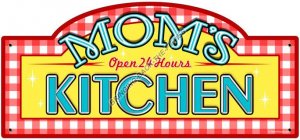 MOM'S KITCHEN HEAVY METAL SIGN