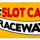 SLOT CAR RACEWAY HEAVY METAL SIGN